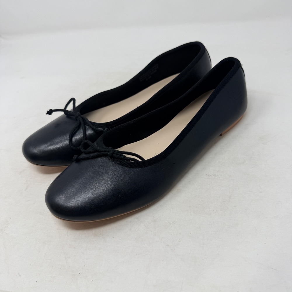LOFT Black Ballet Flats with Bow